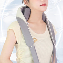 Load image into Gallery viewer, Electric Shiatsu Neck and Shoulder Massager Cordless Kneading Massage Pillow with Heat for Neck Traps Back and Leg Pain Relief
