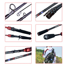 Load image into Gallery viewer, BIUTIFU Traveller Spinning Casting Fuji Lure Mini Rock Fishing Rod 1.8/2.1/2.4/2.7/3.0m Carbon Baitcasting Ultralight Fast 5-42g
