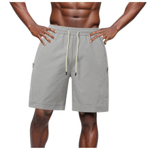 Load image into Gallery viewer, Summer Drawstring Men&#39;S Shorts Fashion Solid Color Loose Casual Shorts Sweatpants Wide Leg High Waist Gym Running Short Pants
