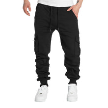 Load image into Gallery viewer, Streetwear Mens Joggers Pants Men Casual Cargo Pants Hip Hop Multi Pockets Sweatpants Male Fashion Solid Trousers 2024 New
