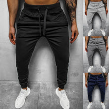 Load image into Gallery viewer, Mens Hip Hop Pencil Pants Casual Solid Color Lace-Up Workwear Pants Outdoor Men Jogger Sweatpants Streetwear Men Trousers
