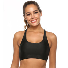 Load image into Gallery viewer, Ladies Sports Bra Sexy Criss Cross Straps Back High Support Impact Yoga Underwear Running Fitness Gym Padded Bralette
