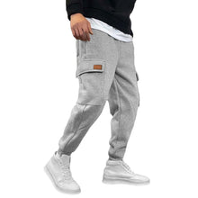 Load image into Gallery viewer, 2024 Spring Fall Harem Pants Men Multi-Pockets Elastic Waist Drawstring Casual Joggers Sweatpants Male Loose Straight Trousers
