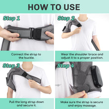 Load image into Gallery viewer, Electric Heating Vibration Massage Shoulder Brace Support Belt  Joint Injury Rehabilitation Pad Thermal Massage Equipment
