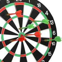 Load image into Gallery viewer, Double-sided Dart Board Set Entertainment Leisure Professional Dart Set Toy with Flying Needle Spot Dart Board
