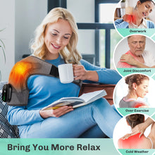 Load image into Gallery viewer, Electric Heating Vibration Massage Shoulder Brace Support Belt  Joint Injury Rehabilitation Pad Thermal Massage Equipment
