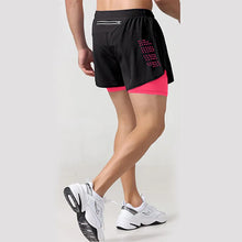 Load image into Gallery viewer, Men Sportswear Double-deck Training Short Pant  2 In 1  Jogging Gym Running Shorts
