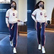 Load image into Gallery viewer, Leisure Women&#39;s Set 2024 Spring and Autumn Season New Fashion Loose and Slimming Casual Sports Two Piece Set
