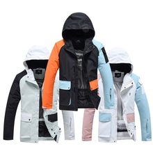 Load image into Gallery viewer, -30 New Color Matching Men or Women Snow Suit Jackets Snowboarding Clothing Ski Costumes
