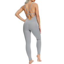 Load image into Gallery viewer, 2023 New Women&#39;s Yoga Fitness Backless Overalls Bodysuit
