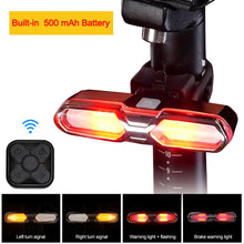 Load image into Gallery viewer, Smart Bike Rear Light Wireless Remote Control Bike Turning Signal
