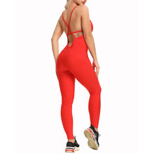 Load image into Gallery viewer, 2023 New Women&#39;s Yoga Fitness Backless Overalls Bodysuit
