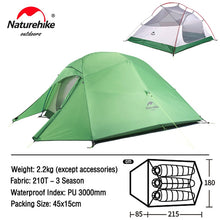 Load image into Gallery viewer, Cloud Up 1 2 3 People Tent Ultralight 20D Camping Tent Waterproof Outdoor Hiking
