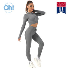 Load image into Gallery viewer, Gym Clothing Workout Clothes for Women Tracksuit Gym Set High Waist Sport Outfit
