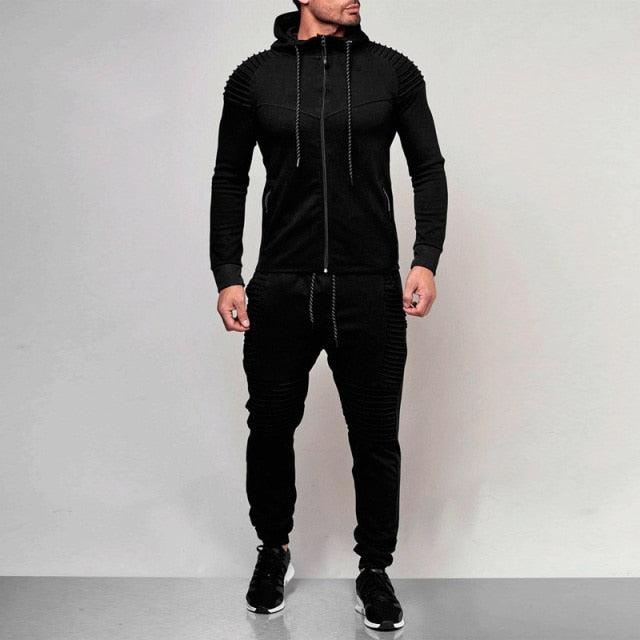 2 pieces Autumn Running tracksuit men - fajofitness