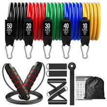 Load image into Gallery viewer, Resistance Bands Set Indoor Multifunctional Latex Elastic Cord - fajofitness
