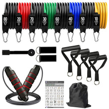 Load image into Gallery viewer, Resistance Bands Set Indoor Multifunctional Latex Elastic Cord - fajofitness
