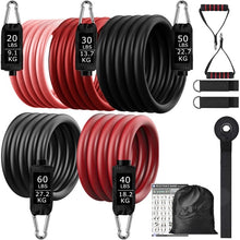 Load image into Gallery viewer, 360lbs Fitness Exercises Resistance Bands Set - fajofitness
