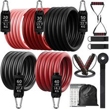 Load image into Gallery viewer, 360lbs Fitness Exercises Resistance Bands Set - fajofitness
