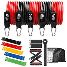 Load image into Gallery viewer, 360lbs Fitness Exercises Resistance Bands Set - fajofitness
