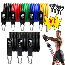 Load image into Gallery viewer, Resistance Bands Set Indoor Multifunctional Latex Elastic Cord - fajofitness
