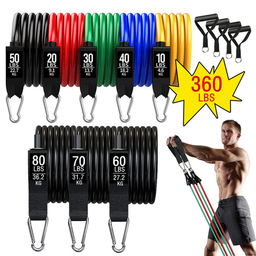 Resistance Bands Set Indoor Multifunctional Latex Elastic Cord - fajofitness