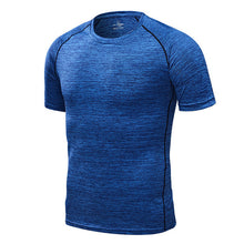 Load image into Gallery viewer, 2.Breathable Bodybuilding Training Shirts Men&#39;s Running Sport t-Shirts Tee Workout Top Compression Tight Activewear Gym Clothing
