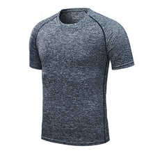 Load image into Gallery viewer, 2.Breathable Bodybuilding Training Shirts Men&#39;s Running Sport t-Shirts Tee Workout Top Compression Tight Activewear Gym Clothing
