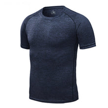 Load image into Gallery viewer, 2.Breathable Bodybuilding Training Shirts Men&#39;s Running Sport t-Shirts Tee Workout Top Compression Tight Activewear Gym Clothing
